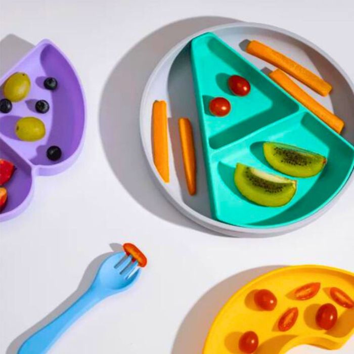 PRATO REFEICAO SILICONE INFANTIL COM DIVISORIAS REMOVIVEIS ABC 