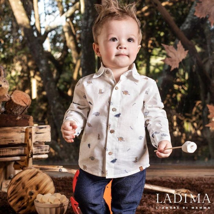 CONJUNTO INFANTIL MENINO CAMISA MANGA LONGA E CALÇA JEANS