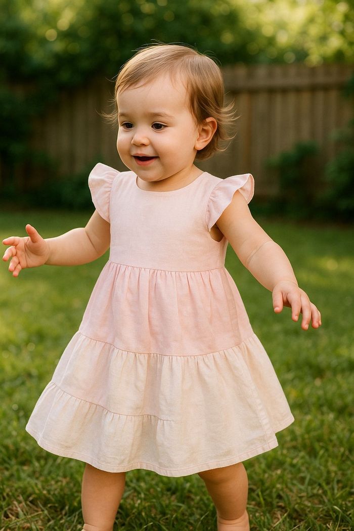 VESTIDO INFANTIL BABADOS