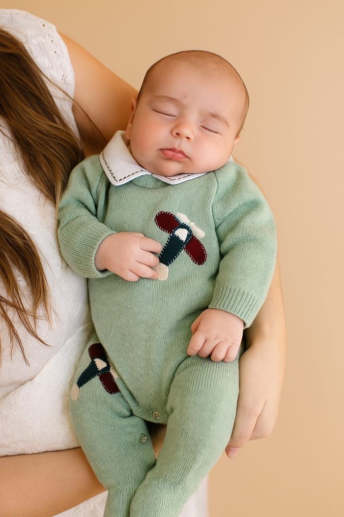 Macacão Bebê Menino com Aplique Aviãozinho