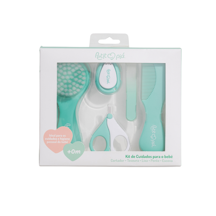 KIT DE CUIDADOS E HIGIENE PARA O BEBE COM 5 PEÇAS 
