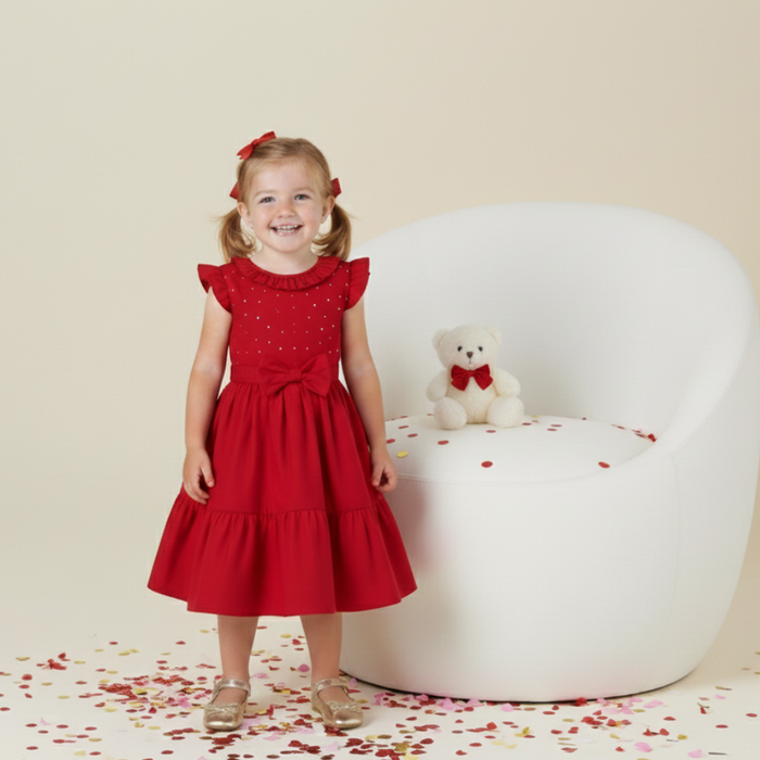 VESTIDO INFANTIL VERMELHO DIVA