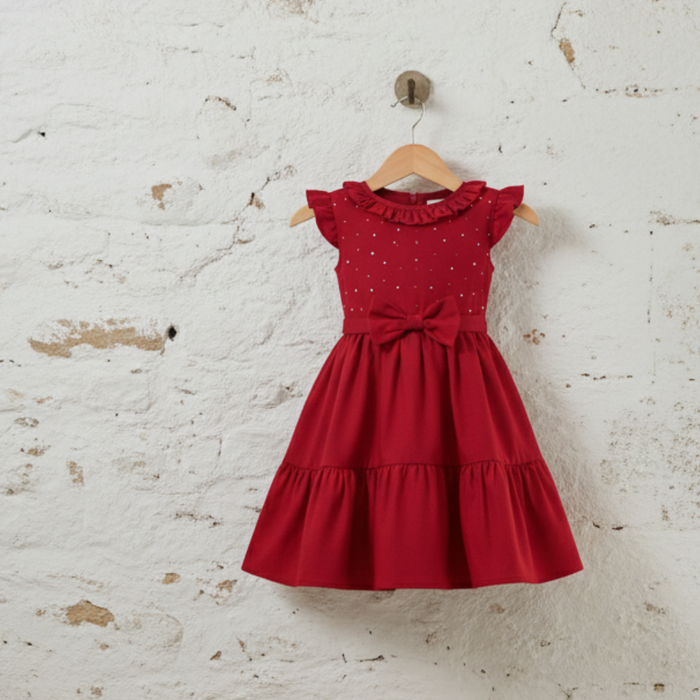 VESTIDO INFANTIL VERMELHO DIVA