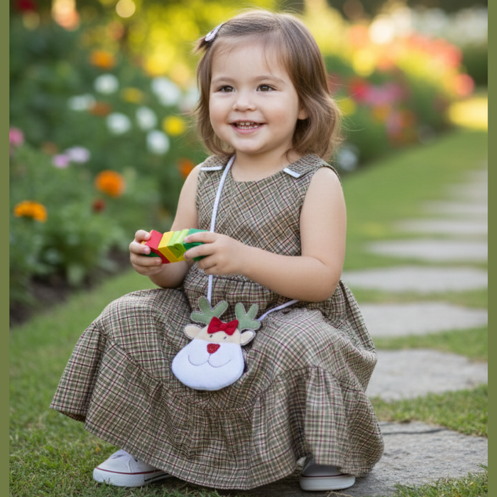 VESTIDO INFANTIL COM BOLSINHA 