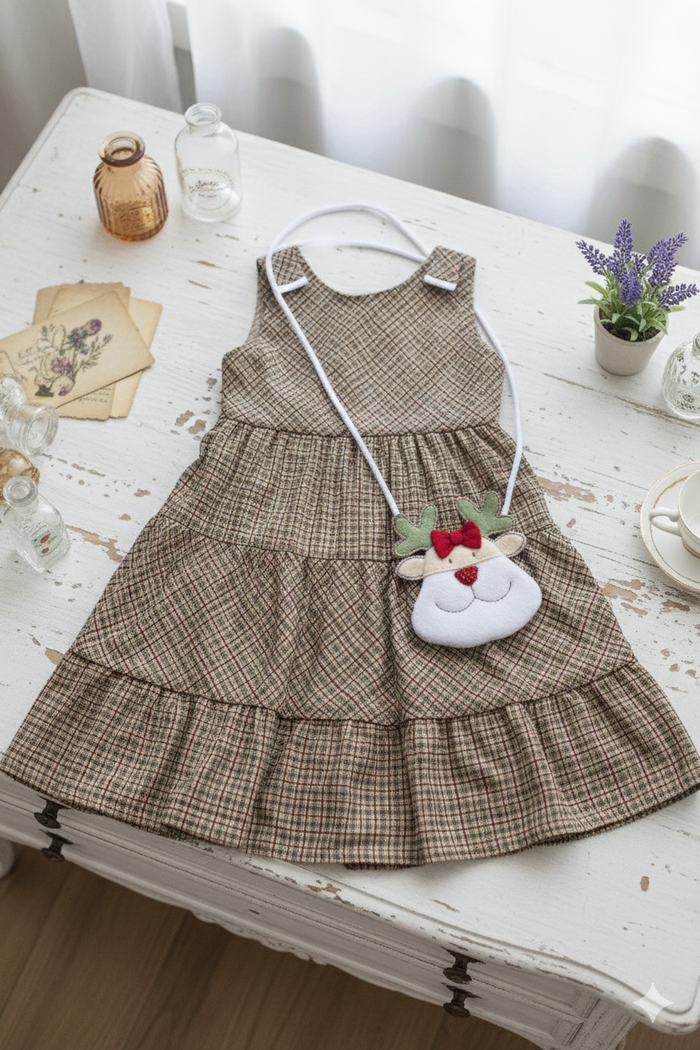 VESTIDO INFANTIL COM BOLSINHA 