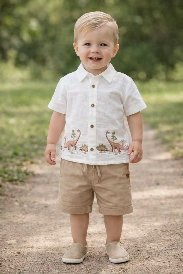 CONJUNTO INFANTIL MENINO SAFARI NATURAL
