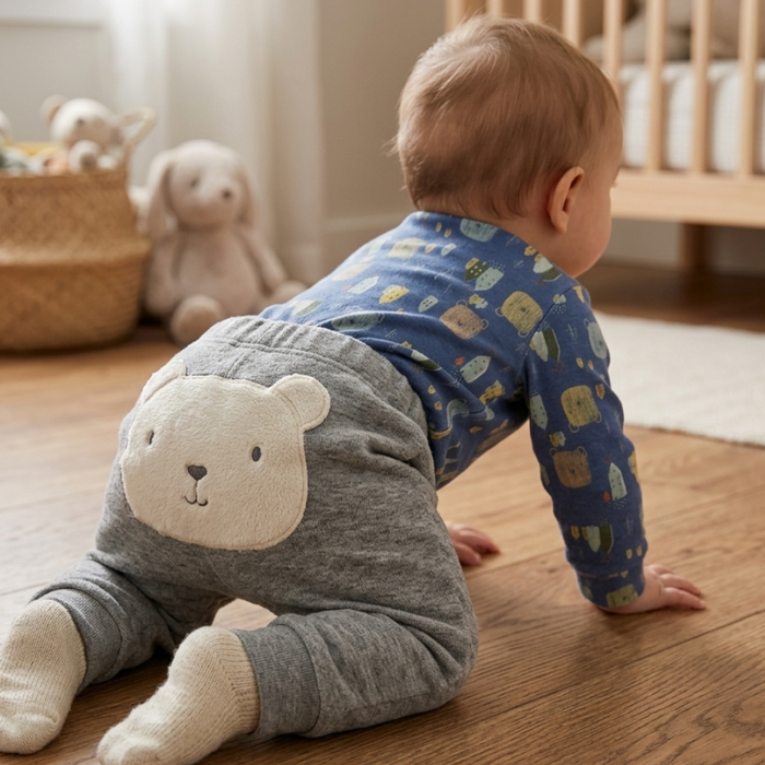 CONJUNTO BEBÊ MENINO BODY E CALÇA ESTAMPA  URSINHOS