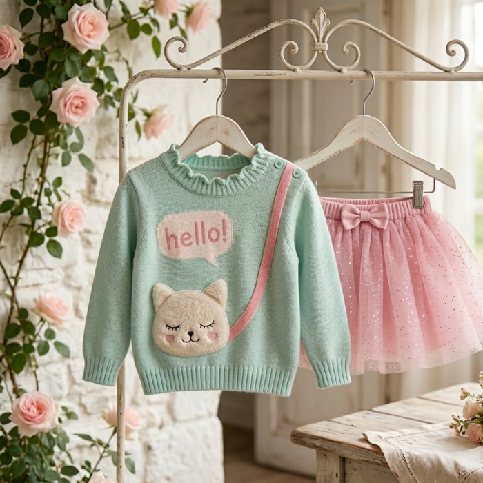 Saia Tutu com Glitter Brilhante Infantil Feminina  