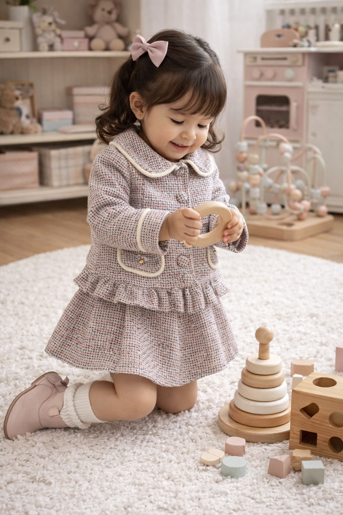 Conjunto Menina Saia E Casaquinho