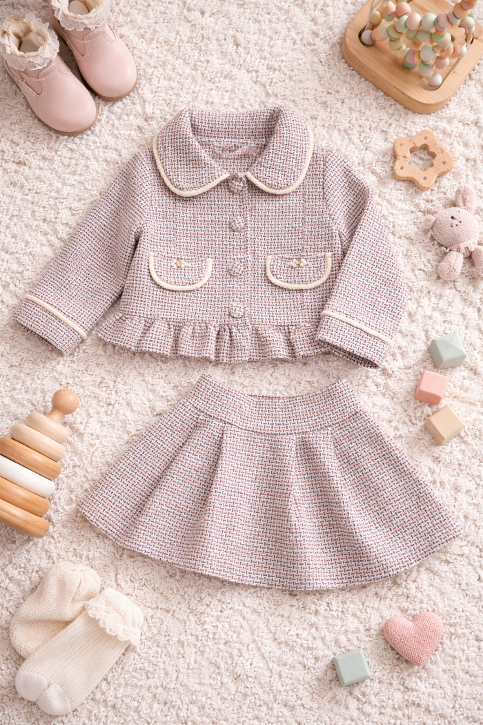 Conjunto Menina Saia E Casaquinho