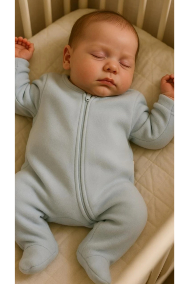  MACACAO DE SOFT COM ZIPER AZUL BEBE 