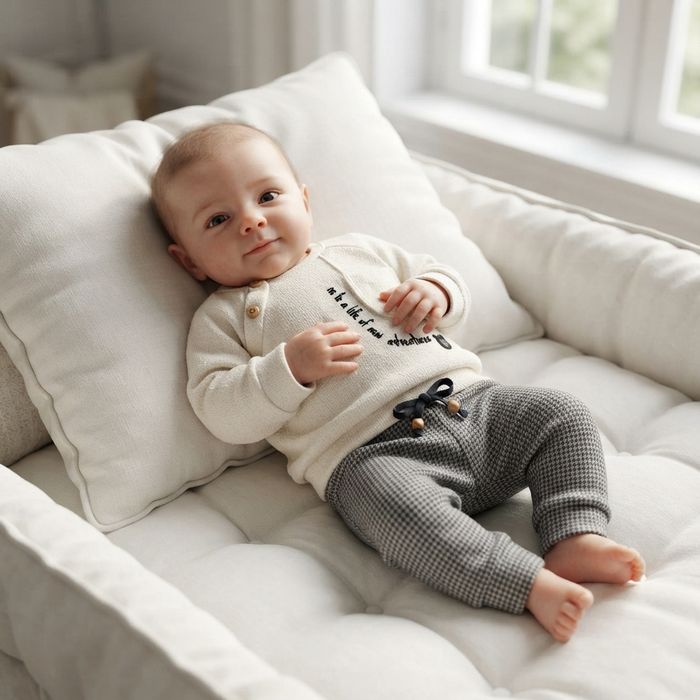 CONJUNTO BEBÊ MENINO BLUSA DE FRIO E CALÇA
