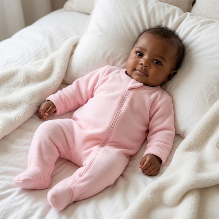 MACACÃO SOFT COM ZÍPER ROSA BEBÊ