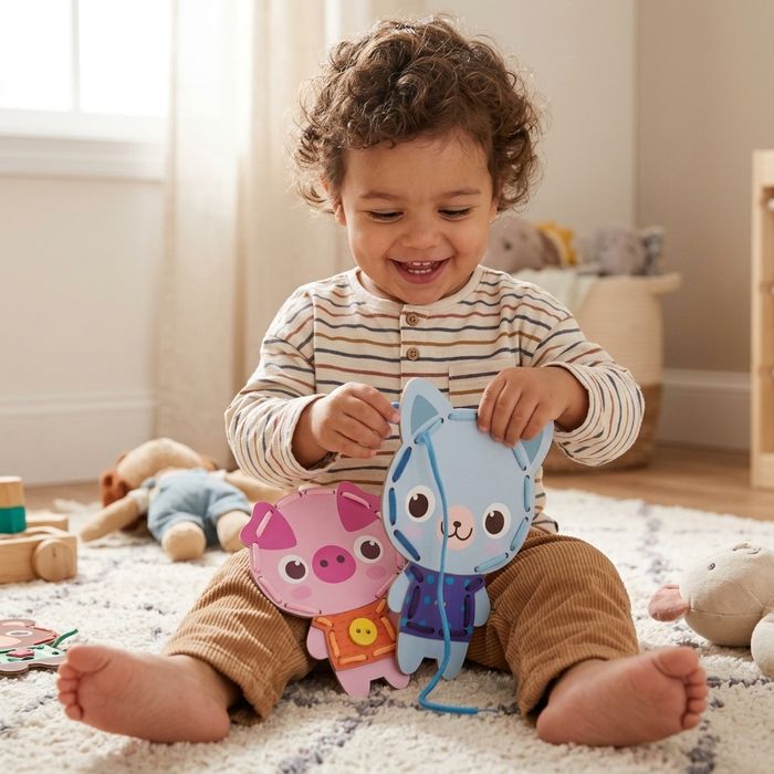 BRINQUEDO EDUCATIVO ALINHAVOS DOS BICHINHOS
