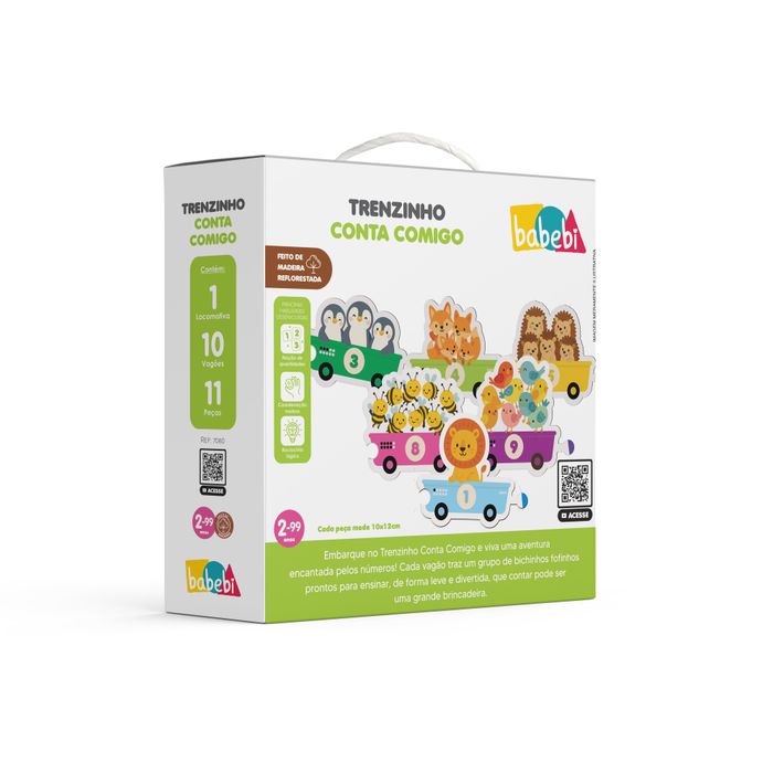 BRINQUEDO EDUCATIVO TRENZINHO CONTA COMIGO