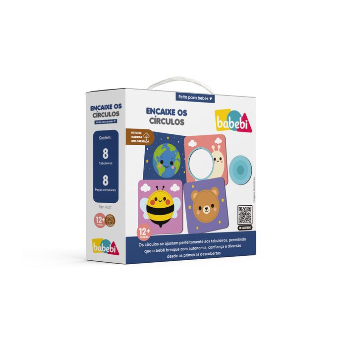 BRINQUEDO EDUCATIVO ENCAIXE OS CÍRCULOS