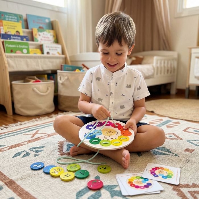BRINQUEDO EDUCATIVO ALINHAVOS CENTOPEIA CORES E NÚMEROS