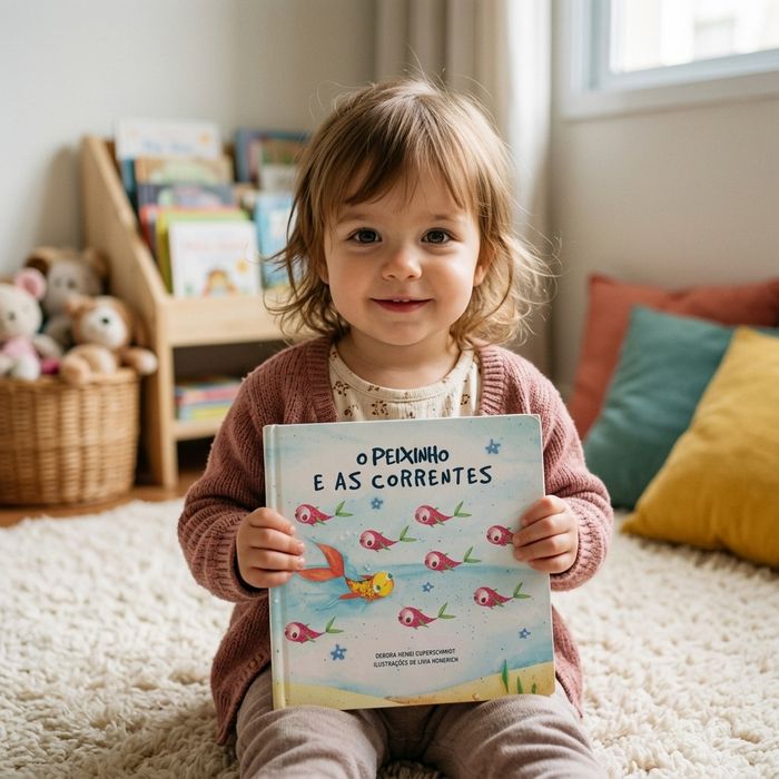 LIVRO INFANTIL ILUSTRADO “O PEIXINHO E AS CORRENTES”