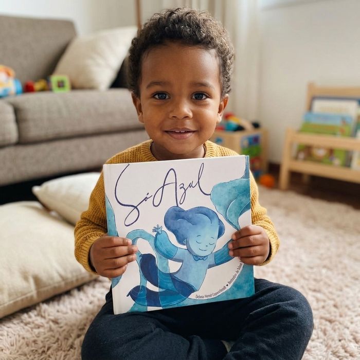LIVRO INFANTIL ILUSTRADO “SÓ AZUL”