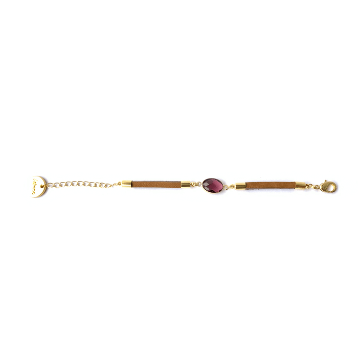 PULSEIRA COURO RUBI