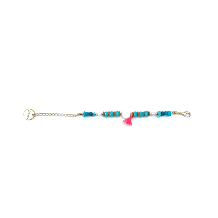 PULSEIRA PÉROLA TURQUESA