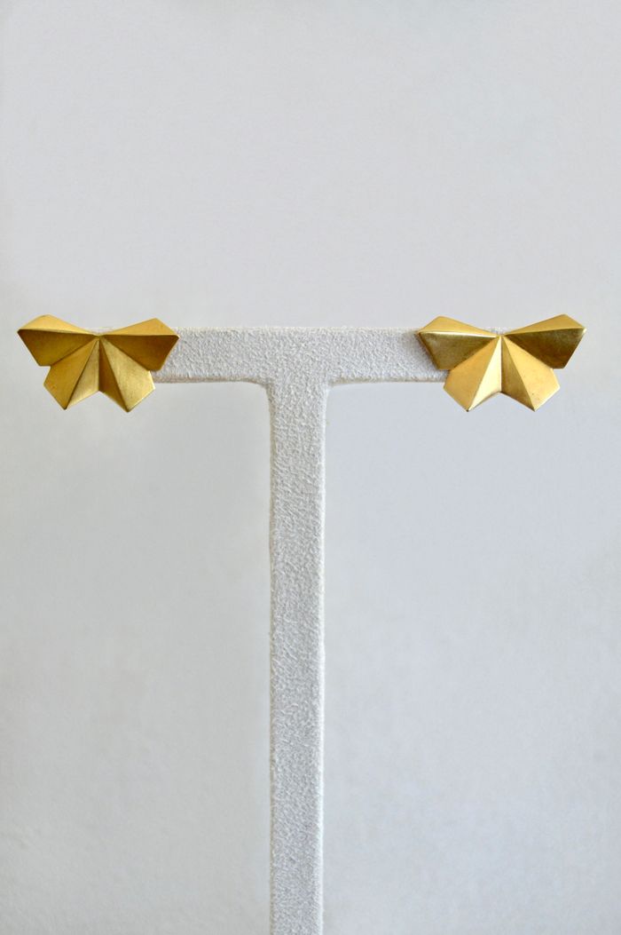 Brinco Laço de ouro amarelo