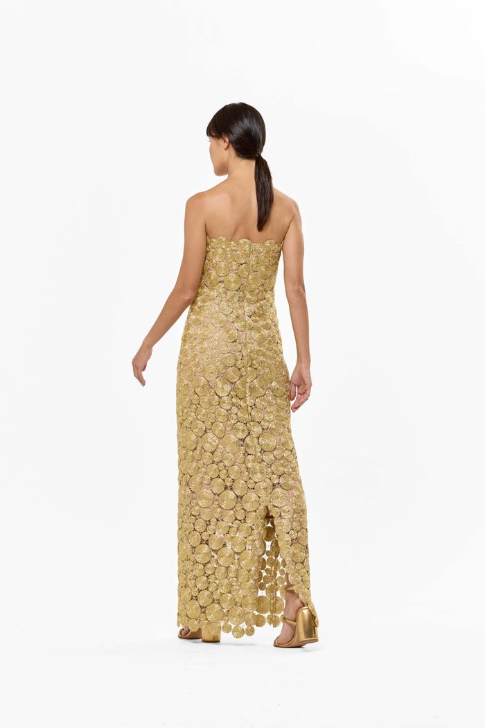 Vestido Delfos Oro