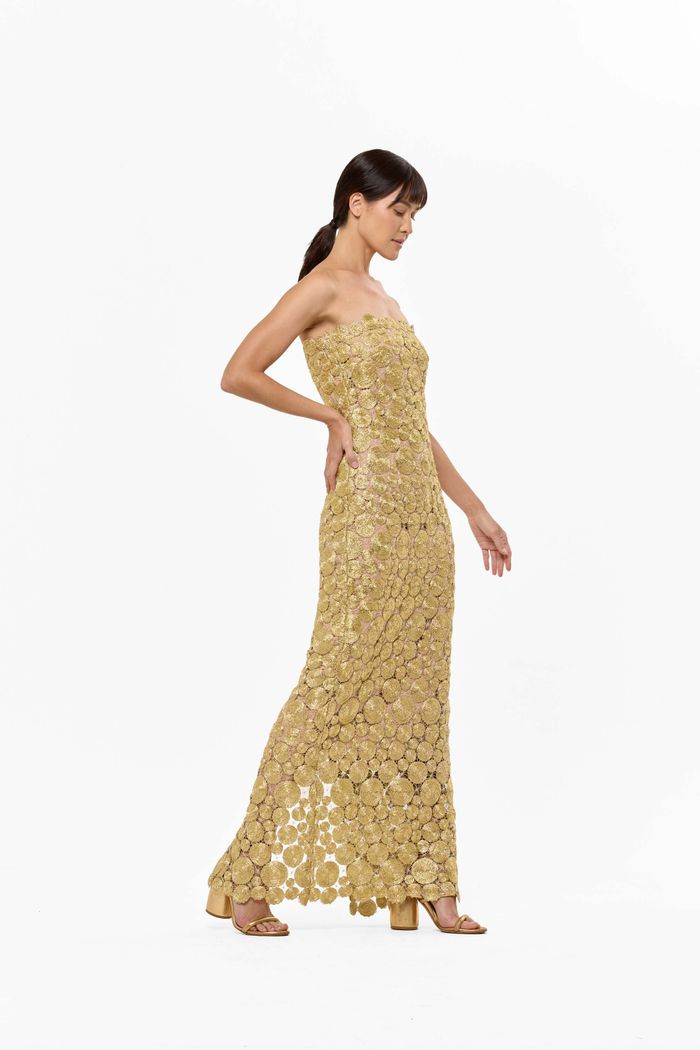 Vestido Delfos Oro