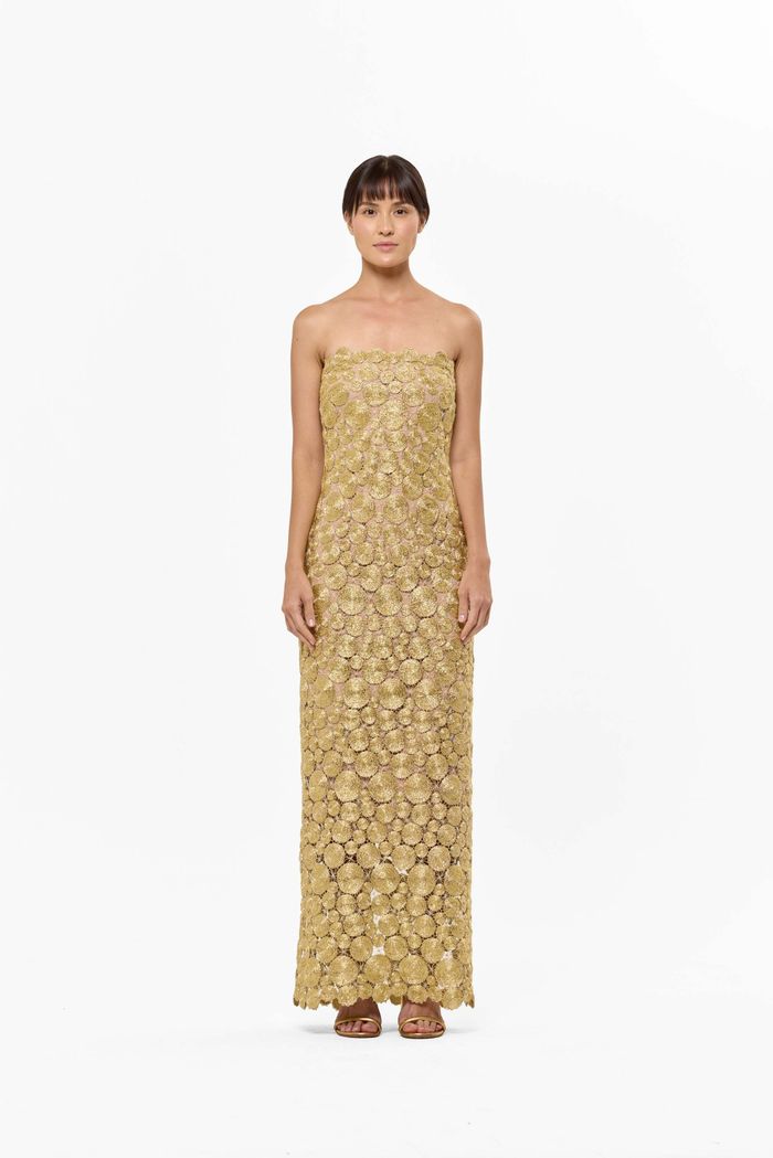 Vestido Delfos Oro