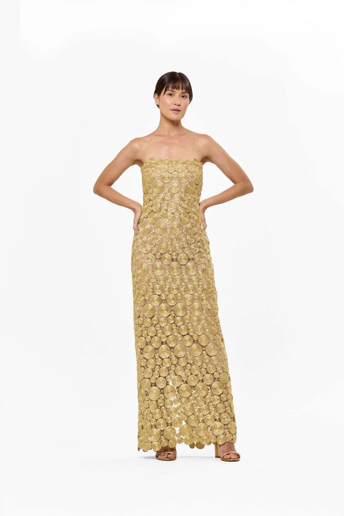 Vestido Delfos Oro