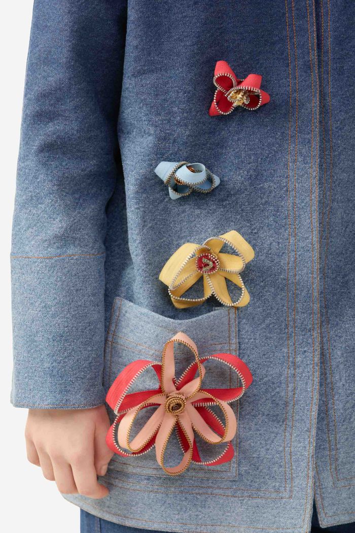 Blusão Denim Petals