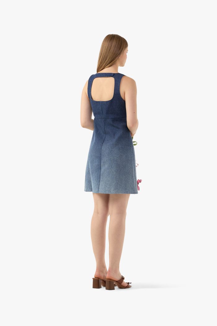 Minidress Denim Petals