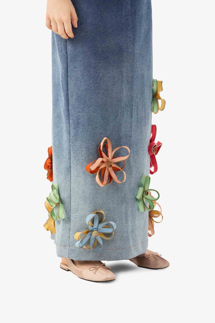 Tubinho Denim Petals