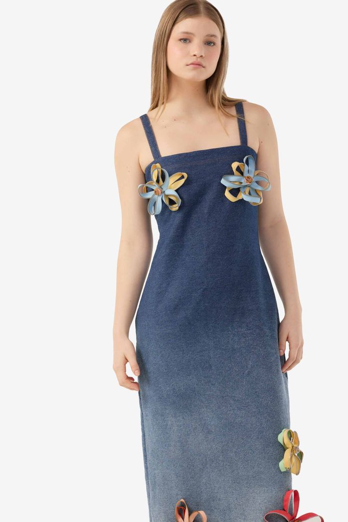 Tubinho Denim Petals