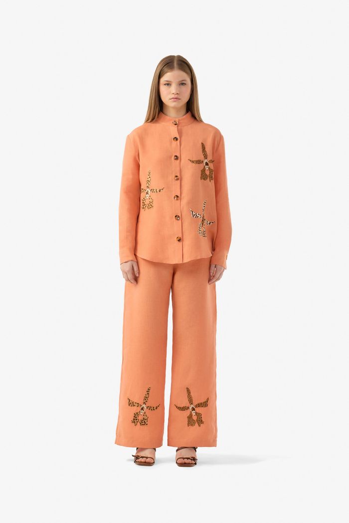 Calça Leopard Orchid Laranja