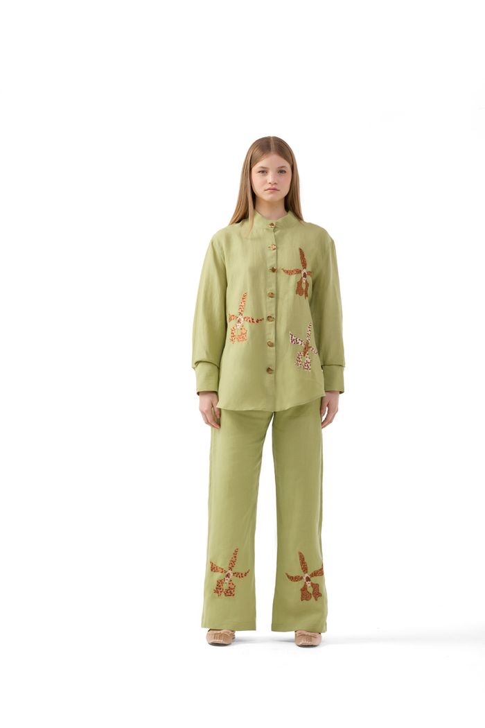 Camisa Leopard Orchid Verde
