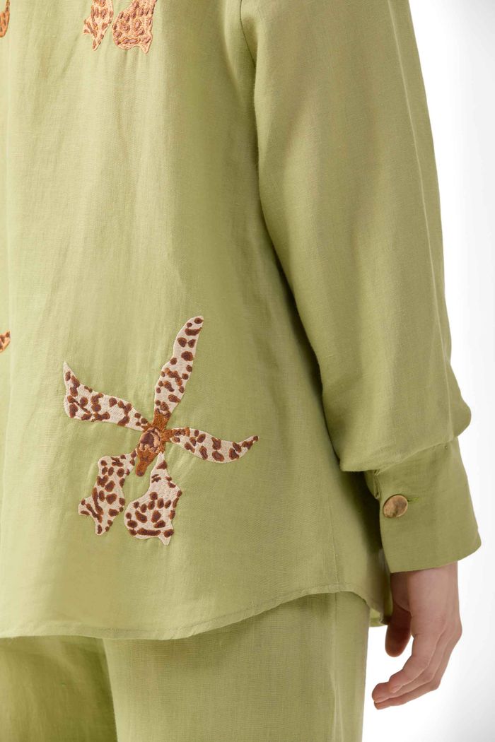Camisa Leopard Orchid Verde
