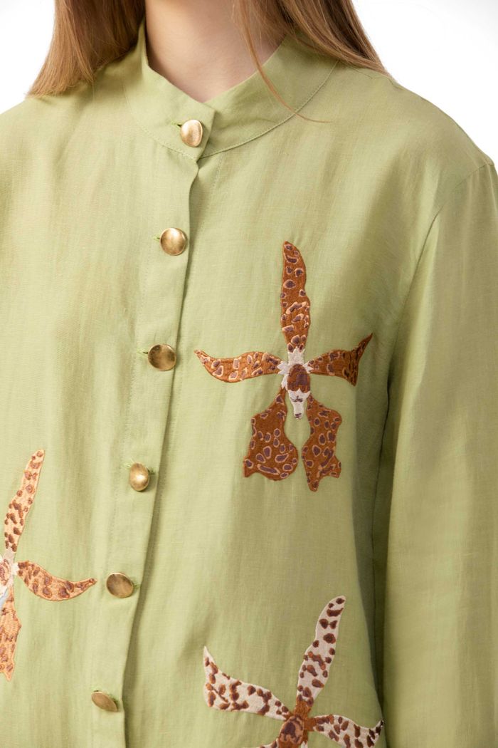 Camisa Leopard Orchid Verde