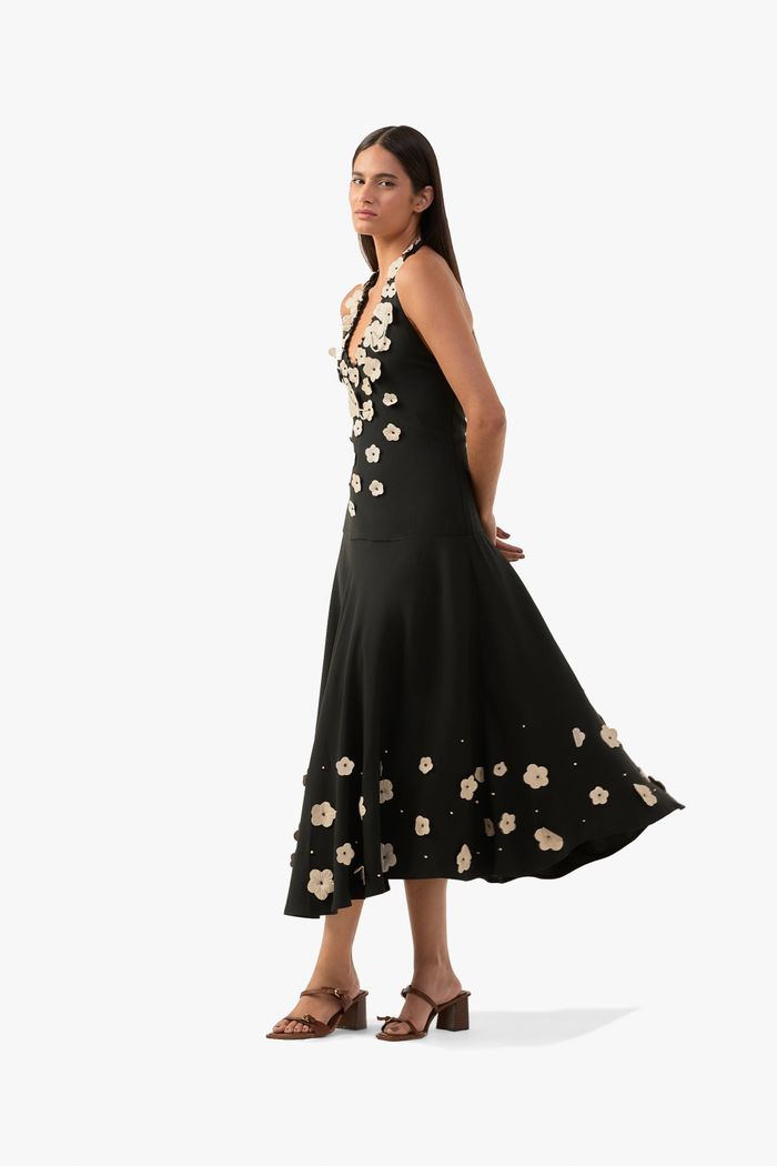 Vestido Frente Unica Flores