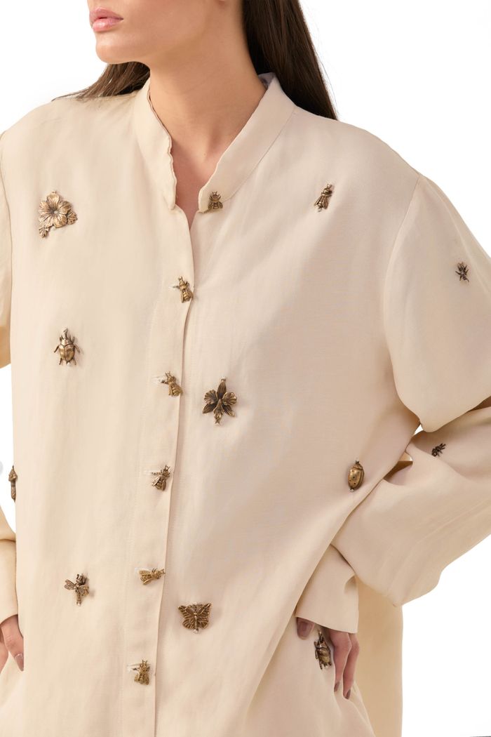Camisa Linho Animaux