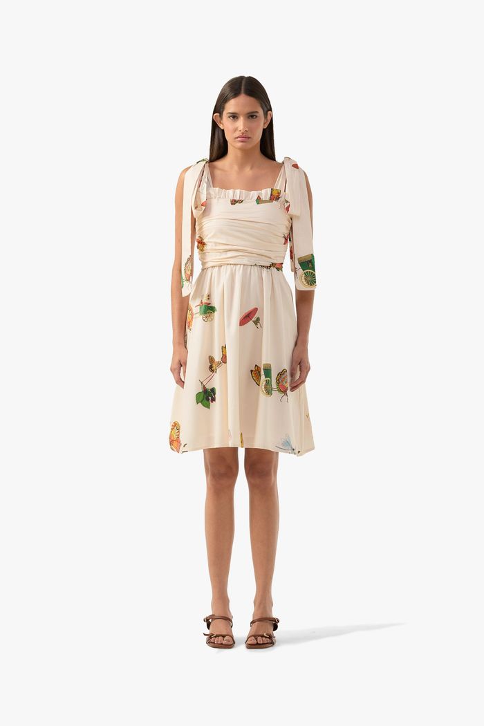 Minidress Petit Animaux Ivory