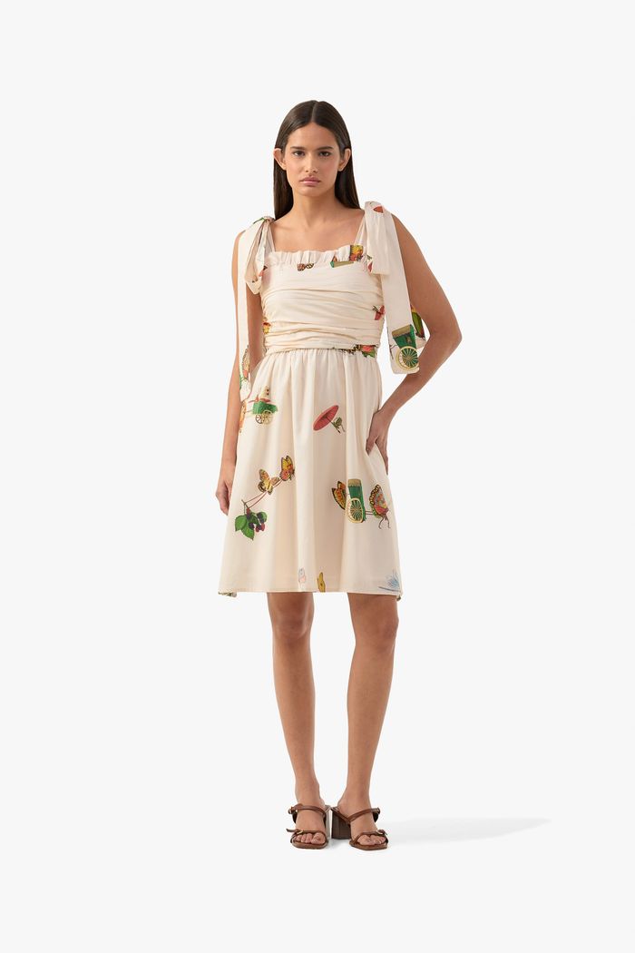 Minidress Petit Animaux Ivory