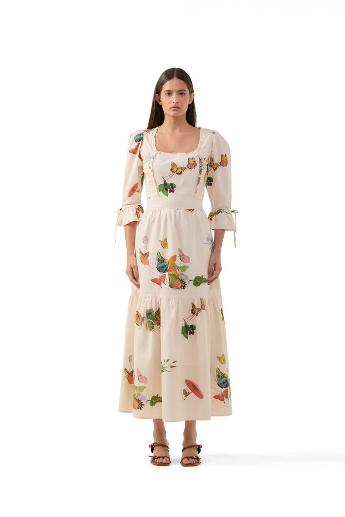 Vestido Petit Animaux Ivory