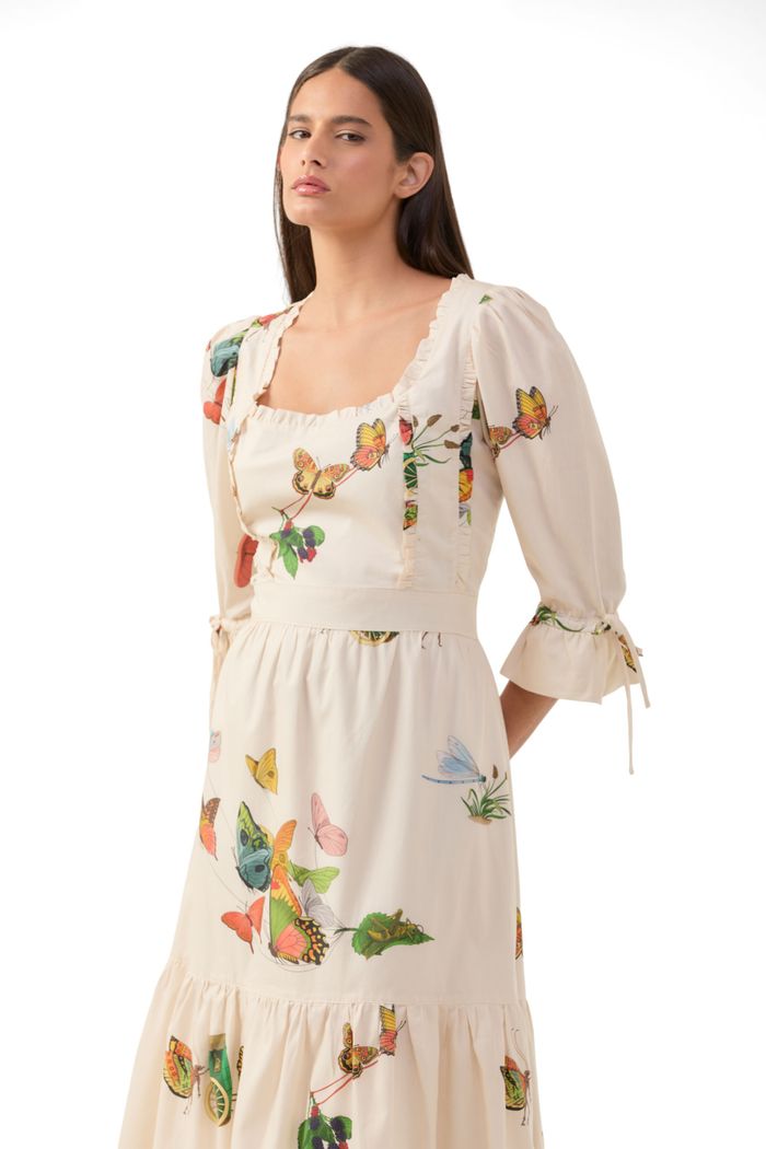 Vestido Petit Animaux Ivory