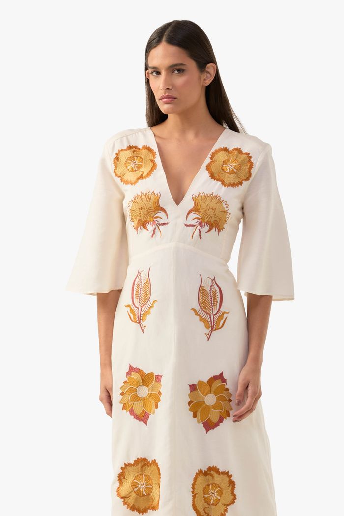 Vestido Fleur Blanc