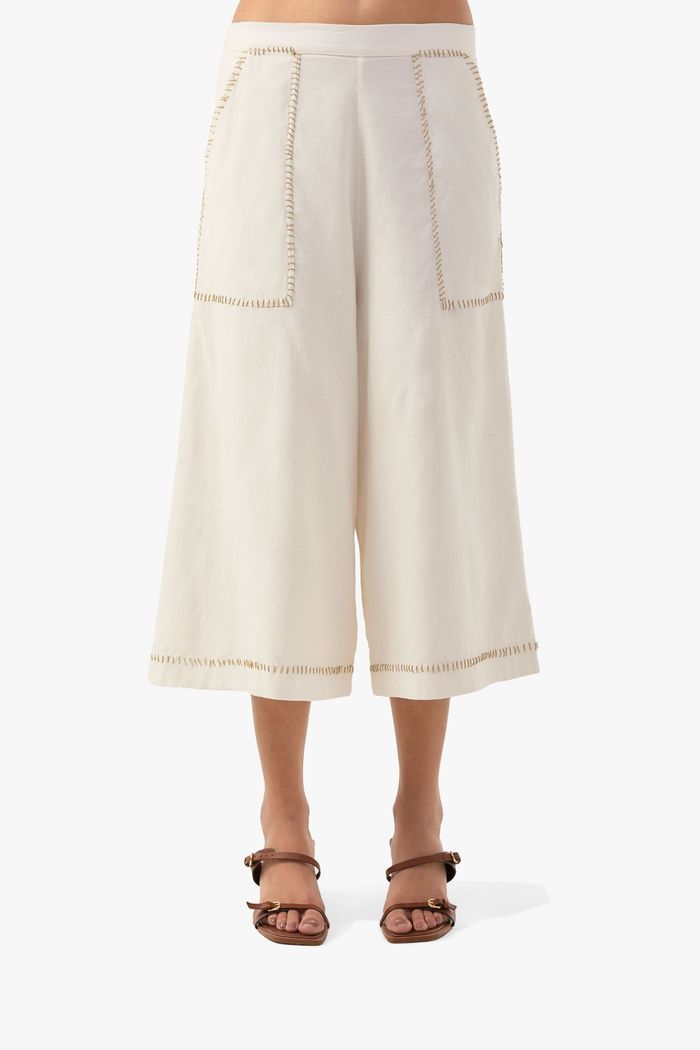 Calça Fleur Blanc