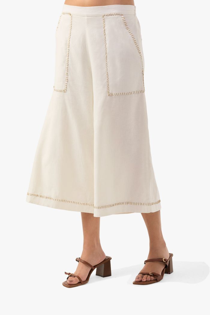 Calça Fleur Blanc