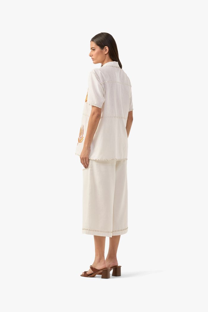 Calça Fleur Blanc