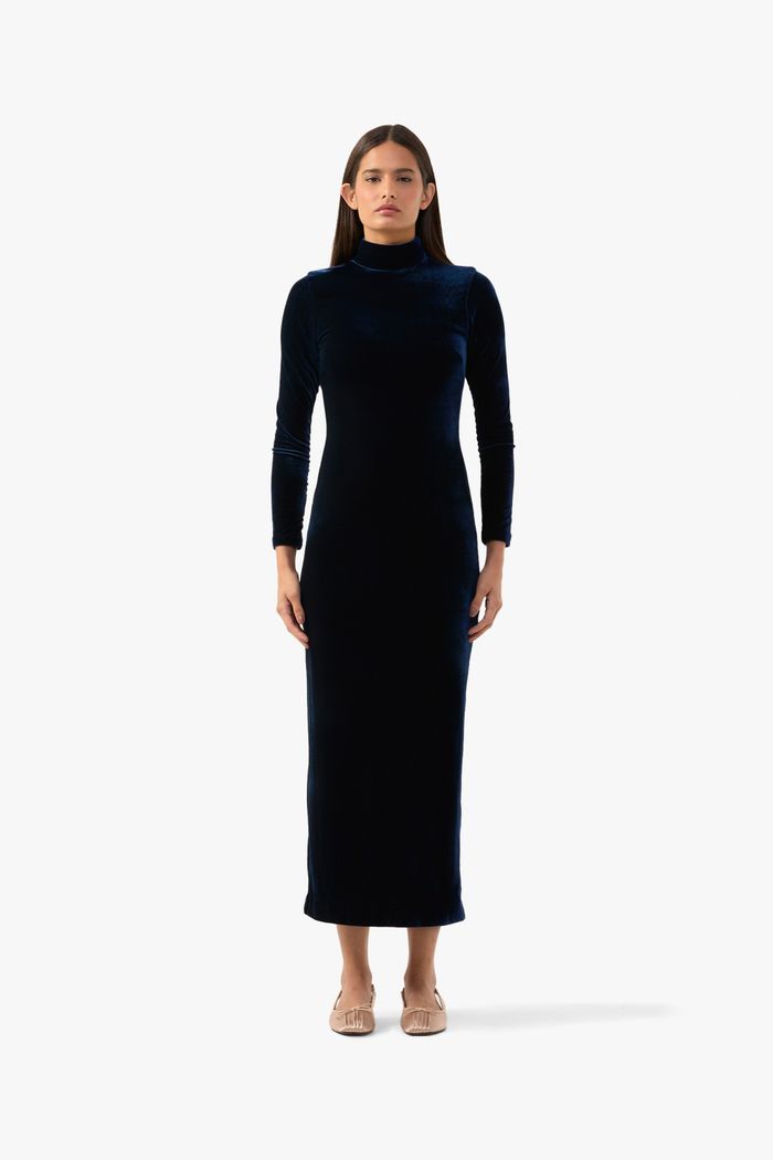 Vestido Velvet Azul
