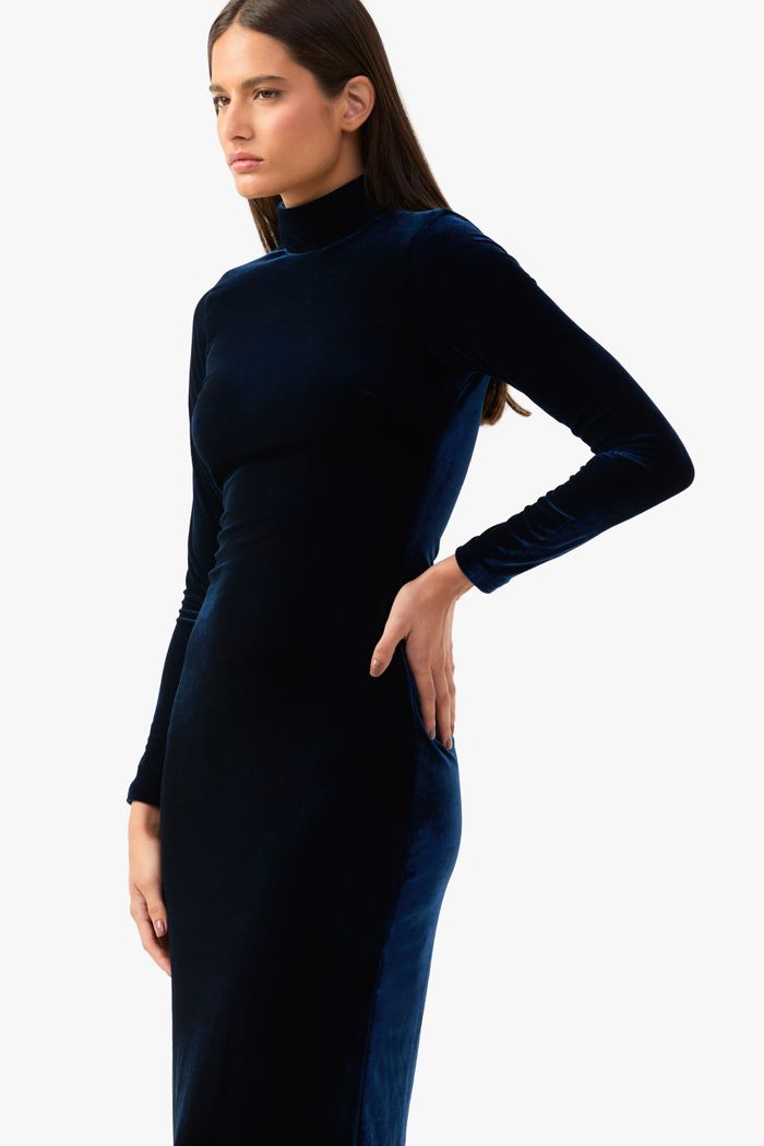 Vestido Velvet Azul